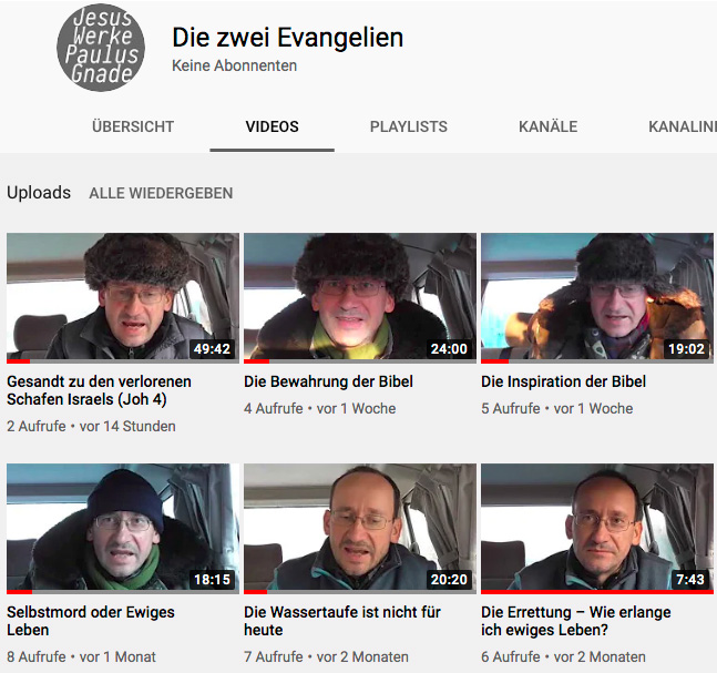 YouTube-Kanal Die Zwei Evangelien